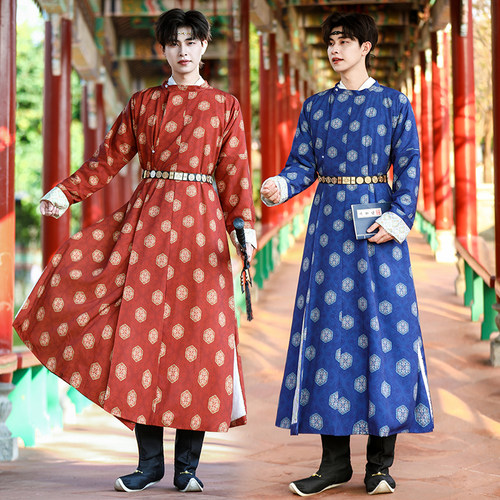 雪莲乐唐制圆领袍复原款【长歌】正品原创汉服春夏男女圆领缺胯袍
