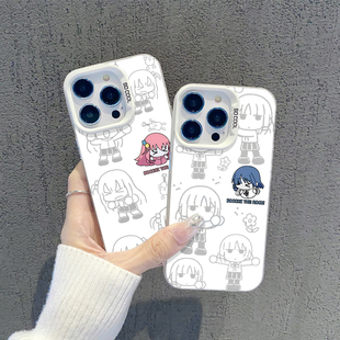 孤独摇滚手机壳适用苹果17镂空iphone15波奇酱opporeno14后藤一里vivox200一加ace5虹夏iqooz9喜多findx8 neo