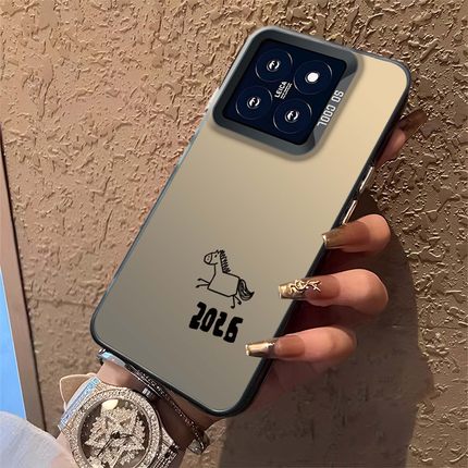 2026抽象小马适用小米15手机壳17promax红米k90新年turbo4pro搞怪k80马年note13pro/14ultra/k70/12/civi5pro