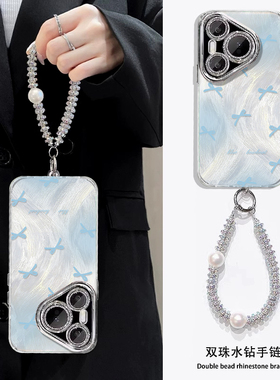 蝴蝶结手机壳适用华为pura70pro多巴胺p40pro粉色p60小清新p50pro蓝色p30黑色波点p70pro+少女ultra/50e/plus