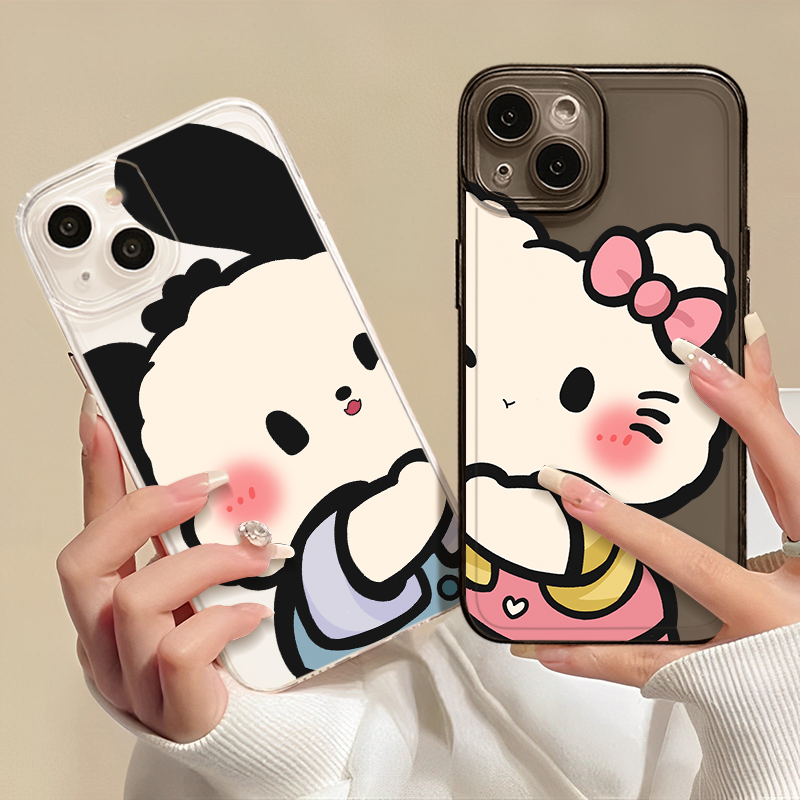 情侣手机壳帕恰狗凯蒂猫可爱卡通