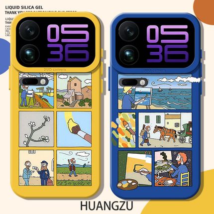 梵高适用小米15手机壳17ultra红米k80油画note14pro+多巴胺k70小清新13/k90/12/turbo4pro/60/50/40/civi5pro