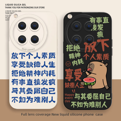 卡皮巴拉手机壳放下素质拒绝内耗