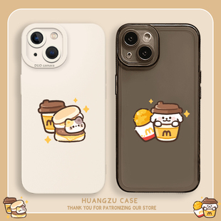 麦门m记小狗适用苹果17手机壳iphone16小米15荣耀x70华为pura80猫咪nova14情侣mate70air红米oppo一加vivos50