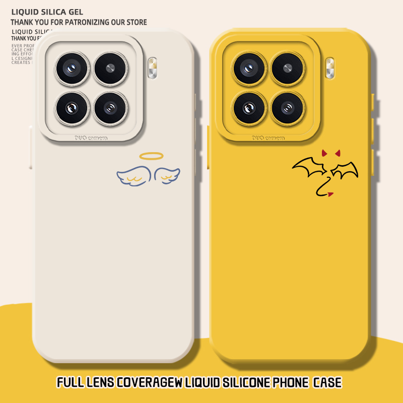 适用天使手机壳情侣恶魔翅膀简约