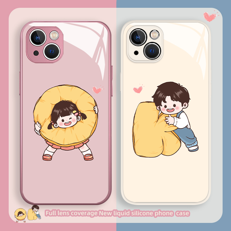 OK情侣手机壳可爱卡通小众趣味