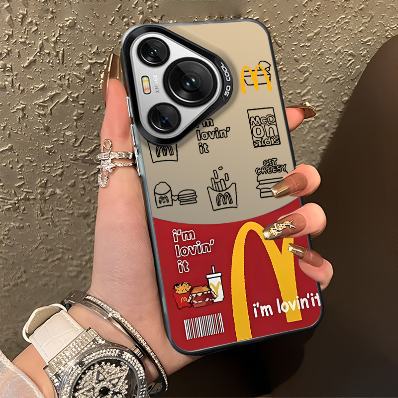 适用华为手机壳薯条搞怪趣味