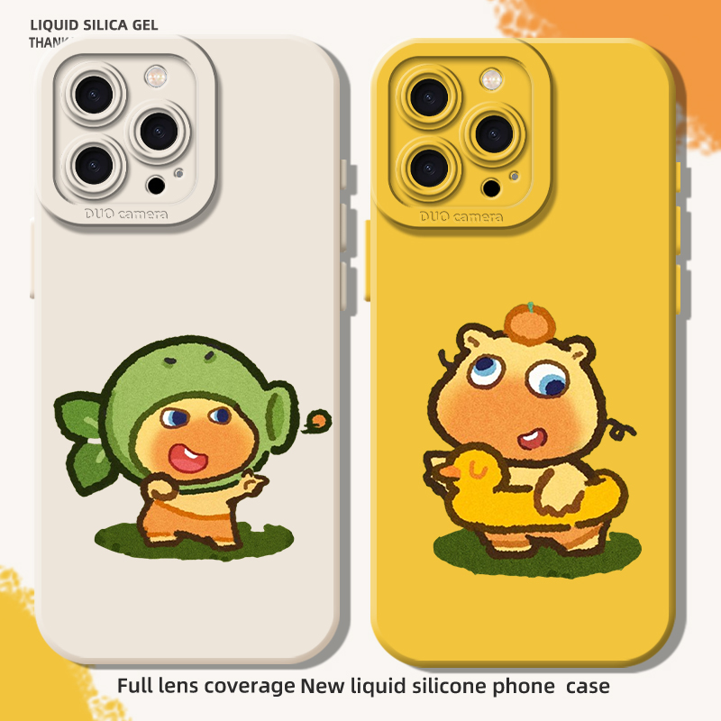 适用水豚噜噜手机壳情侣可爱搞怪