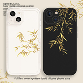 新中式 手机壳适用苹果17promax金色iphone16小米17华为pura80竹子mate70pro国风nova14荣耀oppo红米vivo一加9