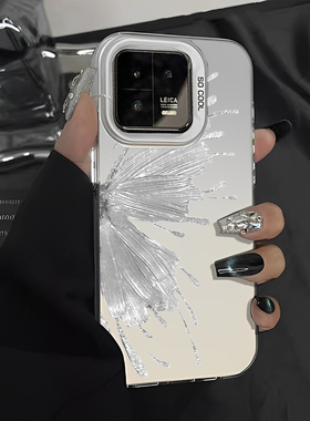 蝴蝶适用小米17手机壳14红米k90小众note15pro高级感12turbo/k80一加ace6/iqoo15/civi5pro/z9/k70/k50/k60/9