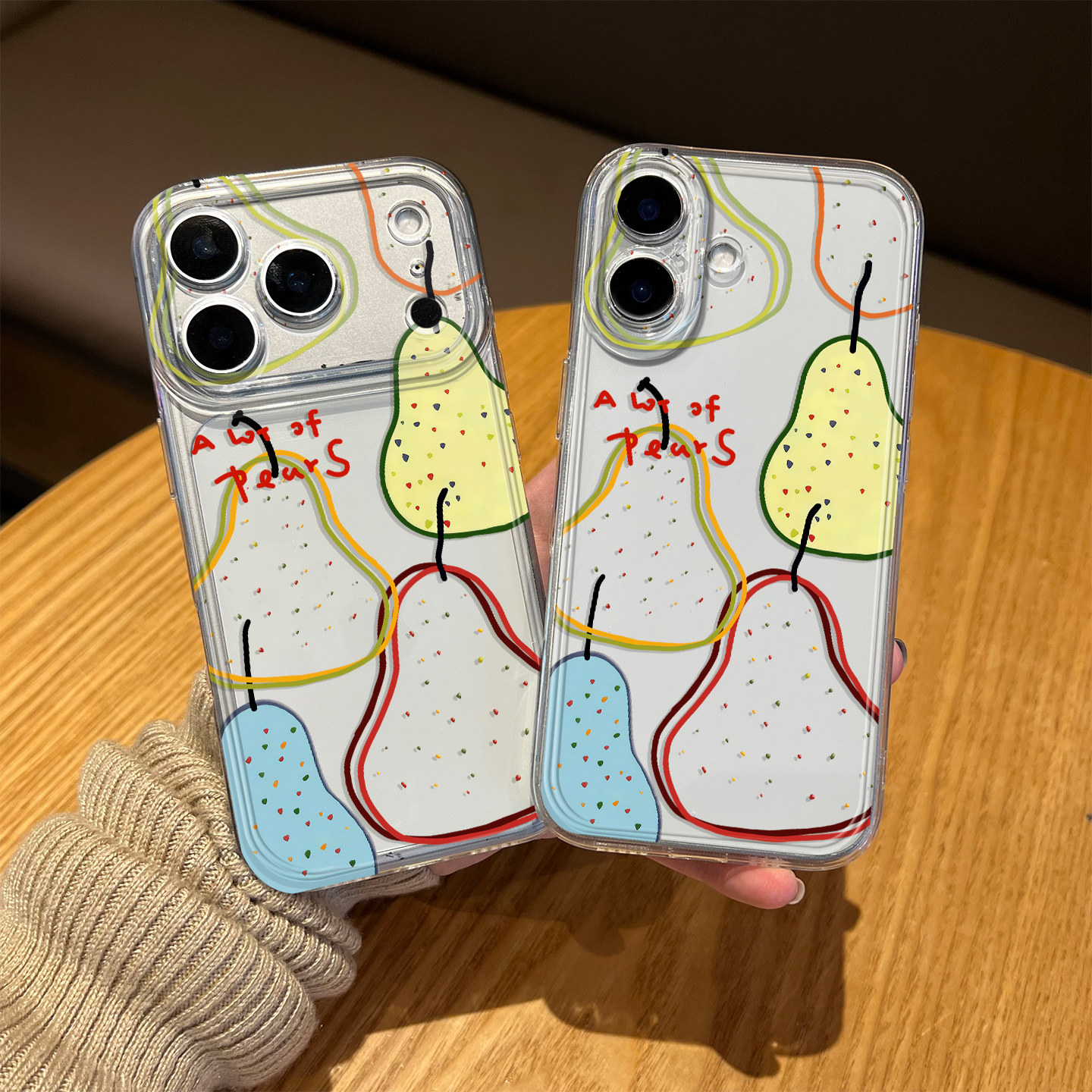 线条水果适用苹果17pro手机壳iphone13鸭梨16promax波点15多巴胺14/12/11/air/三星s24u魅族21/iqooz9turbo/e