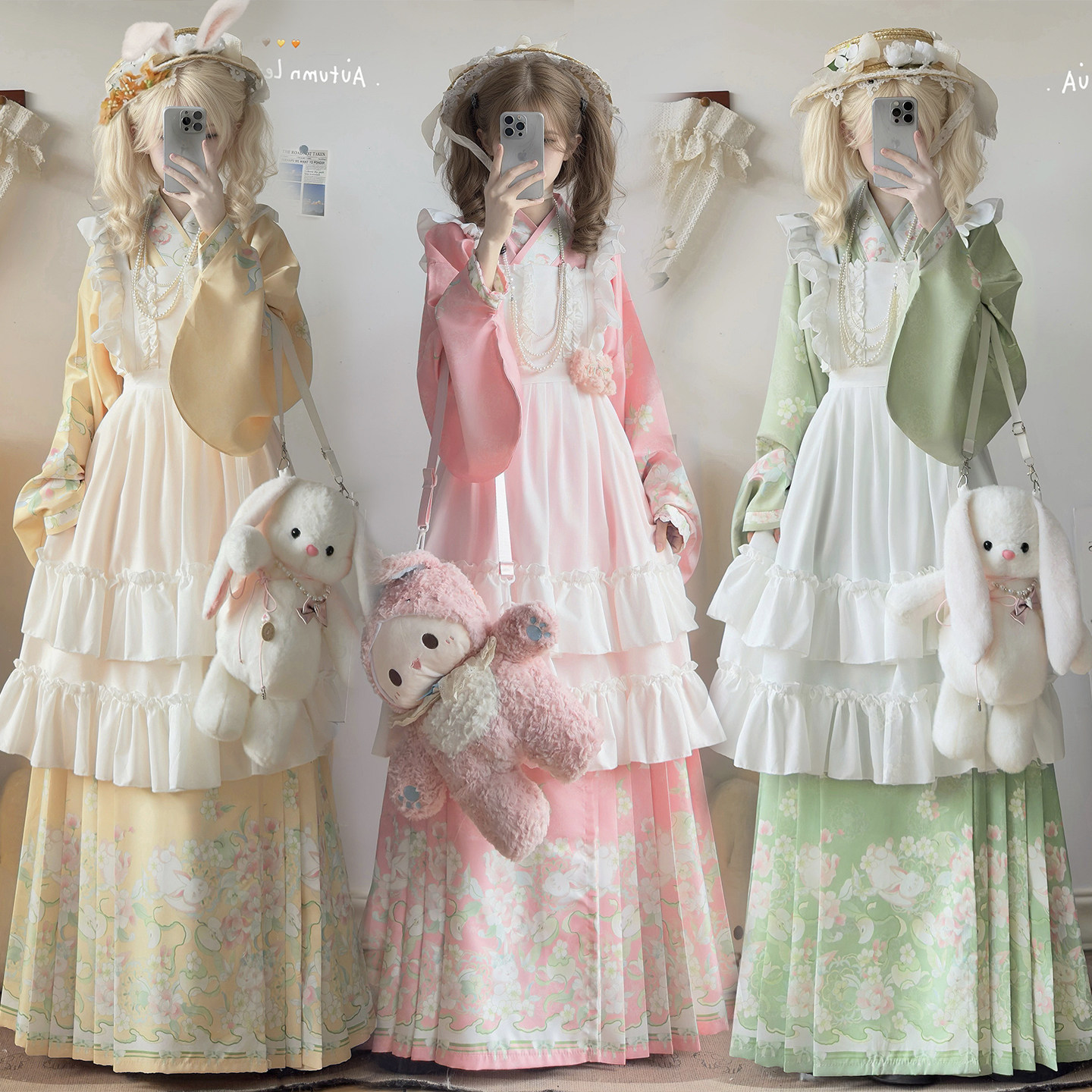 汉尚豪依原创汉洋折衷明制交领琵琶袖加绒斗篷马面洛丽塔秋冬