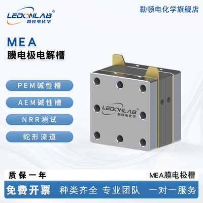 勒顿电化学膜电极电解池槽MEA双极板AEM/PEM制氢燃料钛流动反应池
