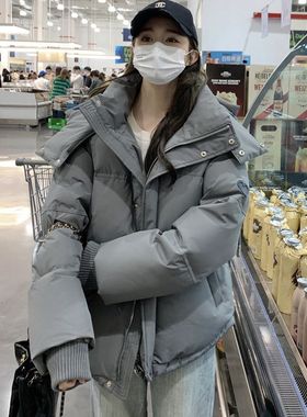 2023年冬季韩版棉衣休闲羽绒棉服女宽松百搭加厚外套潮流时尚棉袄