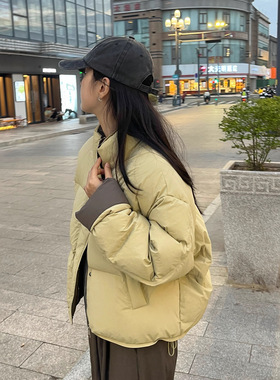 高级感超好看外套女2025新款休闲爆款冬小个子韩系穿搭棉衣棉服女