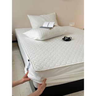 全棉斜纹夹棉床笠加厚纯棉四季 1.8 款 席梦思保护垫床罩床垫套1.5