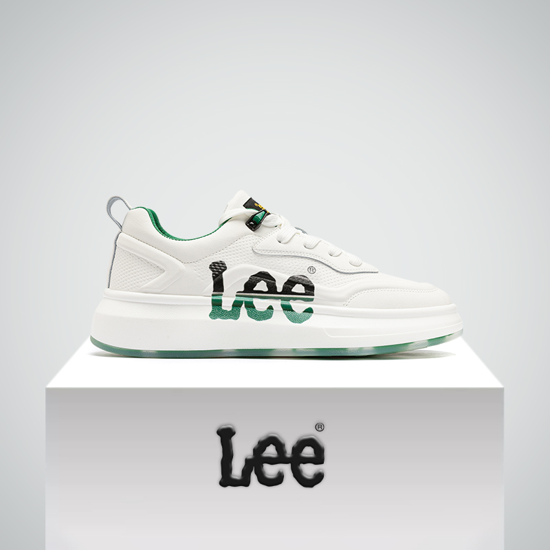 Lee旗舰店厚底增高小白鞋板鞋