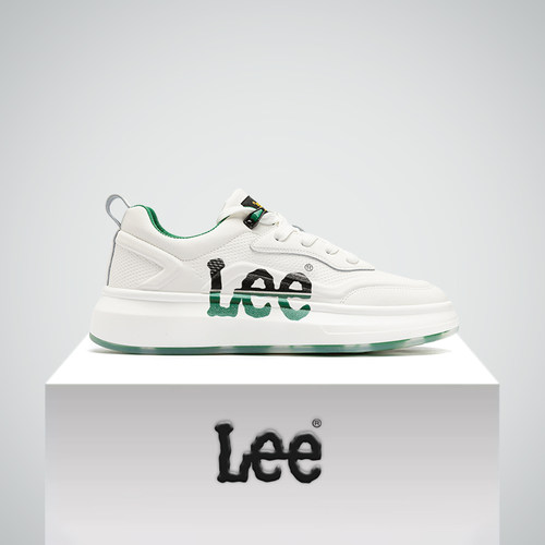 Lee旗舰店厚底增高小白鞋板鞋