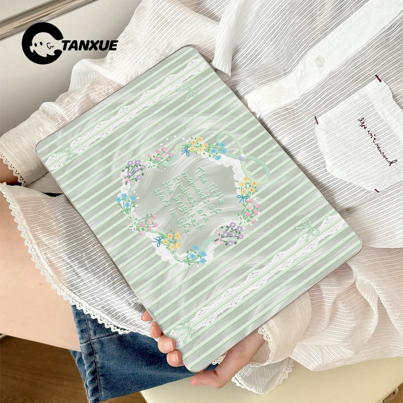 ins可爱糖果花朵适用于苹果华为电脑macbook15保护壳mac笔记本新款檀雪M2pro15寸macbookair13膜M3轻薄冰晶壳