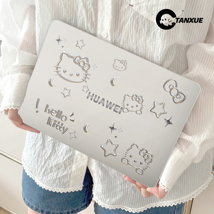 韩系kitty猫适用于华为matebook14保护壳13s笔记本matebook16s电脑pro酷睿ultra套D14荣耀magicbook15外壳