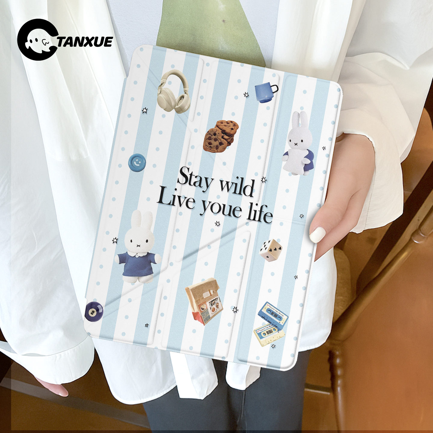 【韩系米菲】Y型三折平板保护壳