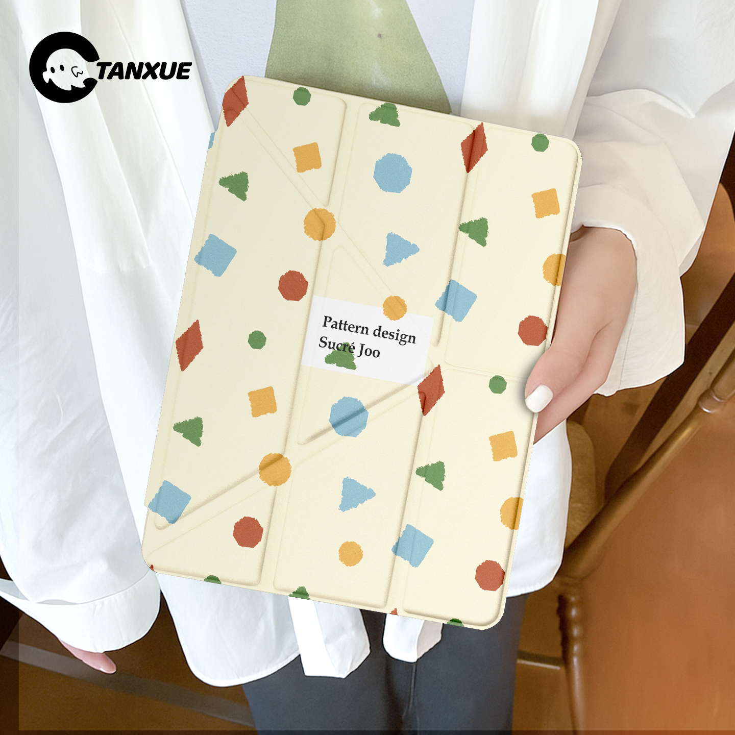 【水晶苹果】Y型三折平板保护壳