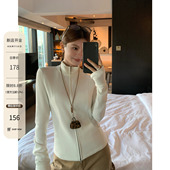 HAMYIHO保暖内搭德绒打底衫 T恤正肩外套 开衫 女2025新款 双面绒长袖