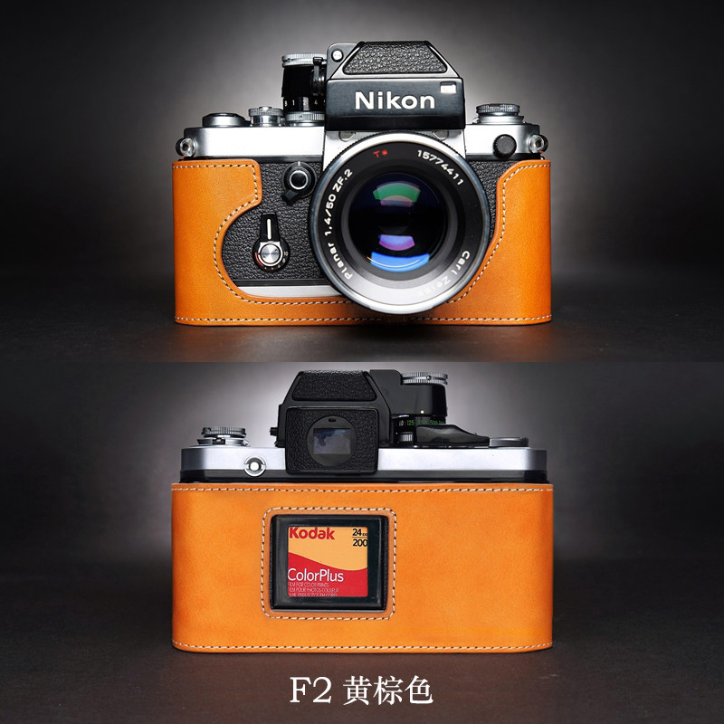 2023台湾tp 真皮nikon尼康f2相机包f2a fa f 大f皮套胶片机牛皮保