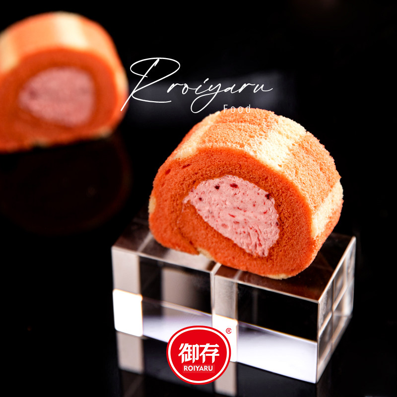 日小歇草莓味蛋糕卷订婚生日商务宴会点心咖啡厅烘焙店茶歇甜品