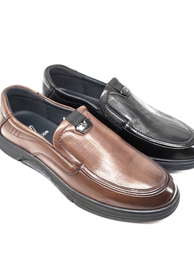 意尔康男鞋2025新款秋季休闲鞋男百搭厚底皮鞋舒适5511AE58302A