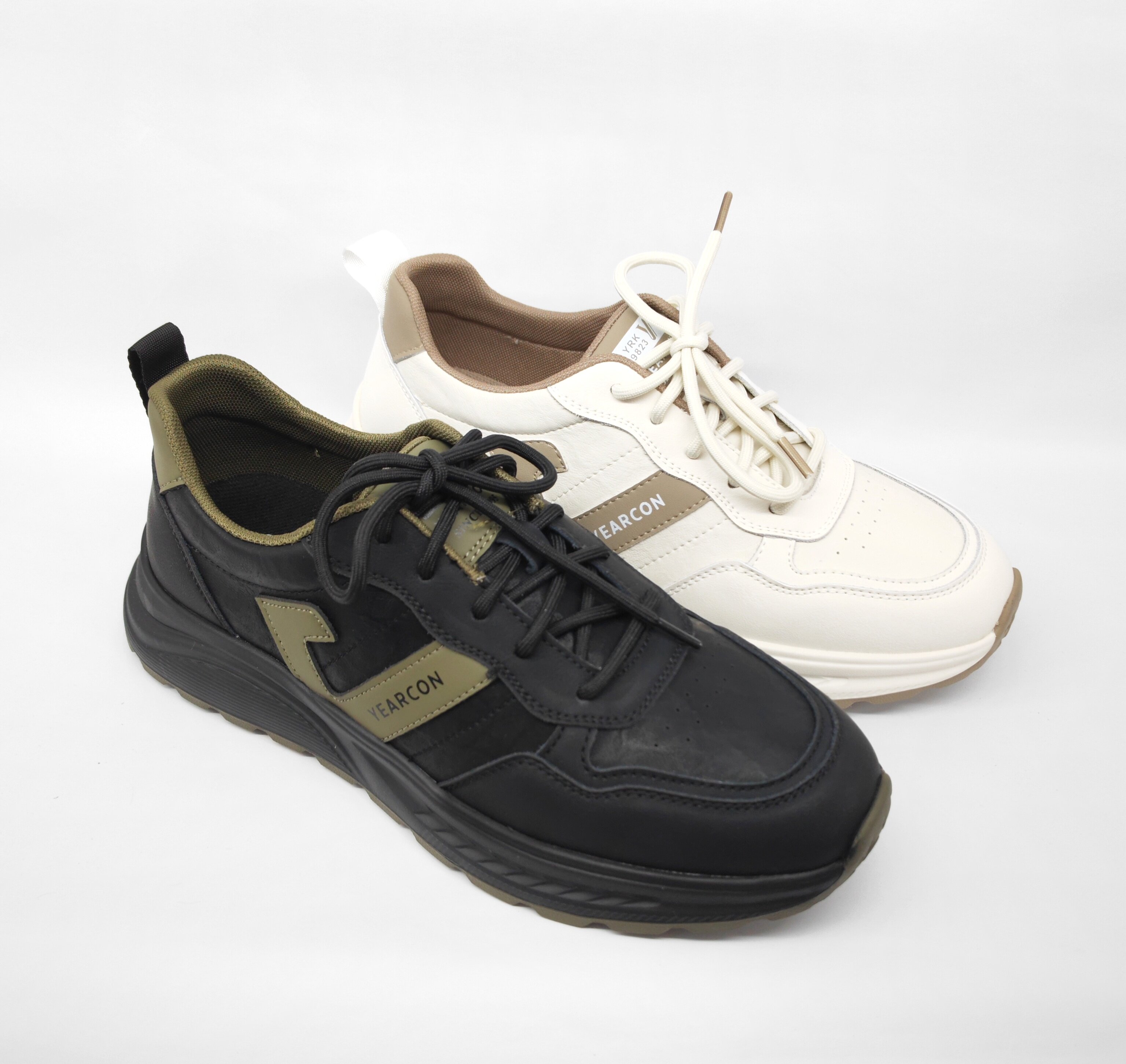 意尔康男鞋2025秋季新款休闲皮鞋真皮软底运动鞋男款5531AE58458A