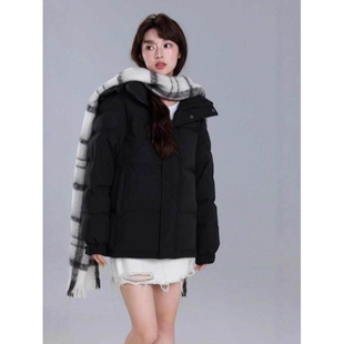 cv凸乆鸟新款羽绒服男女短款加厚立领面包情侣宽松中戏官方旗舰店