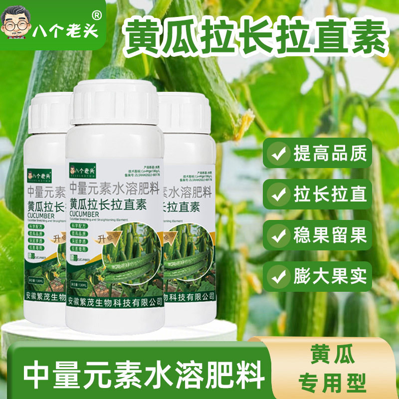 八个老头黄瓜拉长拉直素水溶肥提高品质稳果留果膨大果实黄瓜专用