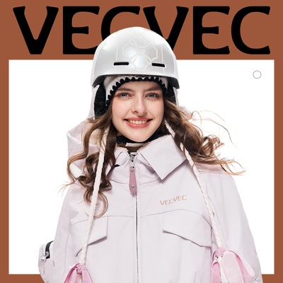 VECVEC滑雪头盔户外运动防寒耳罩保暖滑雪护耳防风滑雪装备女时尚