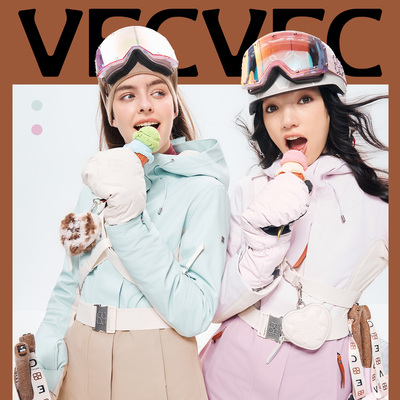 VECVEC滑雪服户外冬季加厚保暖修身女双重防风防水3L专业运动装备