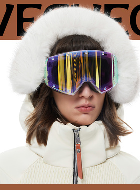 VECVEC成人滑雪眼镜水晶磁吸替换日夜双用防风高清专业雪地护目镜