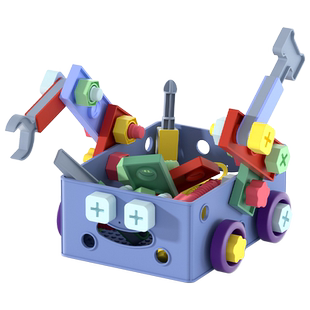 1到3岁小孩玩具0积木桌一岁宝宝大颗粒积木2儿童益智拼装玩具男孩