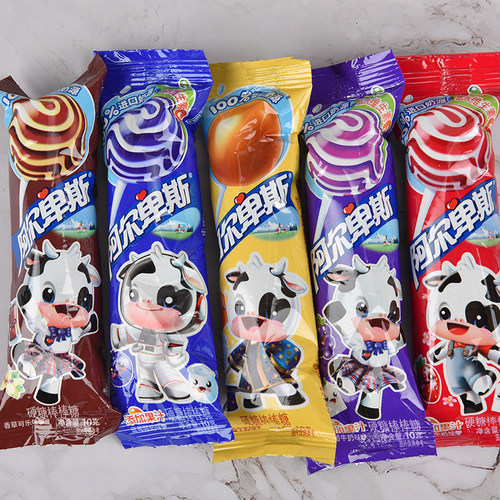 阿尔卑斯棒棒糖牛奶原味硬糖