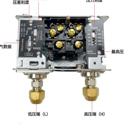 冷库机组压力开关HLP830HM制冷空调压力控制器高低压压力表保护器