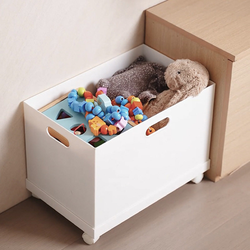 新品 书架方形直角收纳盒厨房橱柜杂物盒大号零食玩具整理筐塑料