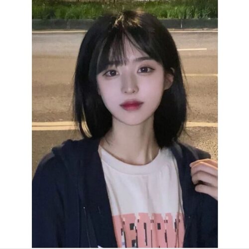 优选科尼假发短发女年新款时尚日系圆脸学生波波头自然仿真发全头