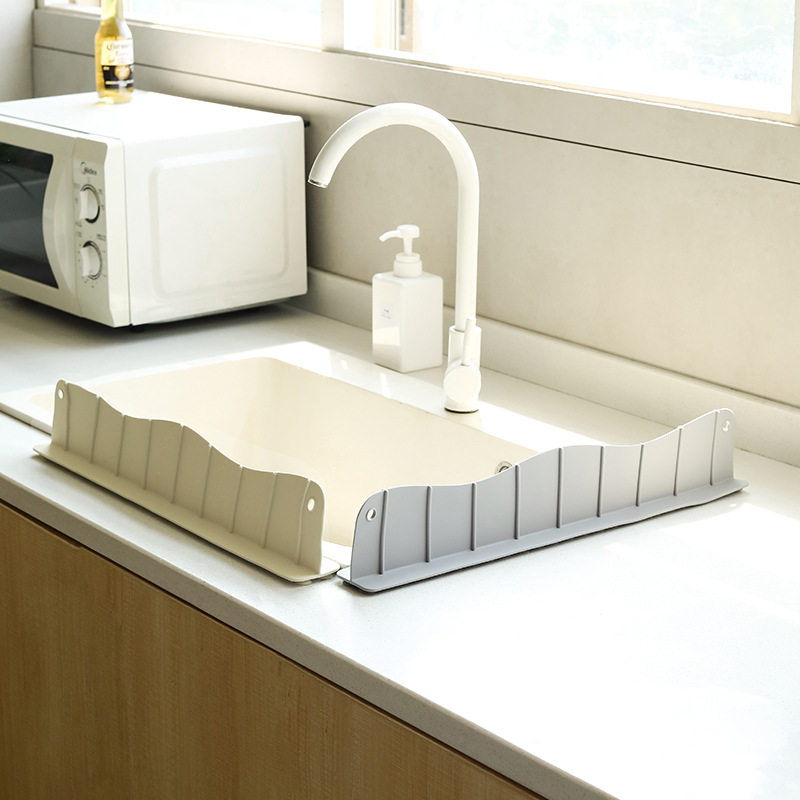 新品 水槽挡水板厨房洗碗隔水挡水条水池防溅水神器台面洗菜盆防,家装主材,沥水板,淘宝优惠券,粉丝福利购,淘宝优惠卷