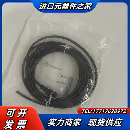 E11248易福门带插座连接电缆 IFM全新原装正品传感器配议价
