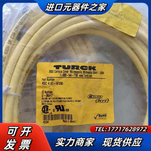 RSC4.4T S90公头M12接头4针图尔克电缆线全新议价