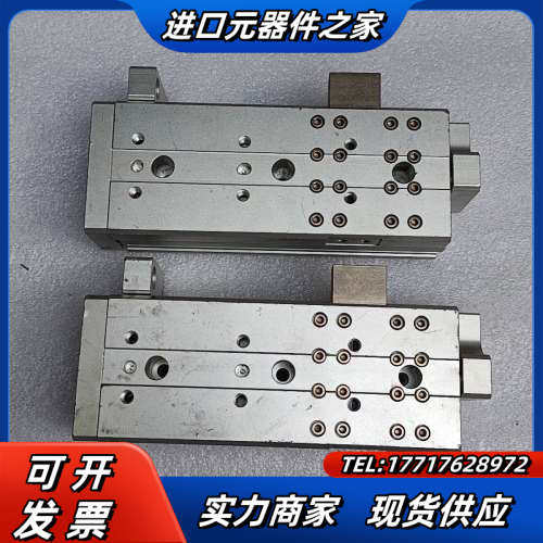 AlrTAC双轨道滑块行走气动气缸二个，HLQ16x75议价