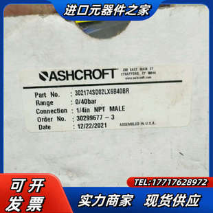 ASHCROFT 数显压力表,原装全新未使用,0/40b议价