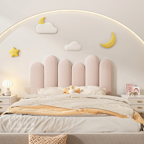 榻榻米床头科技布软包墙围