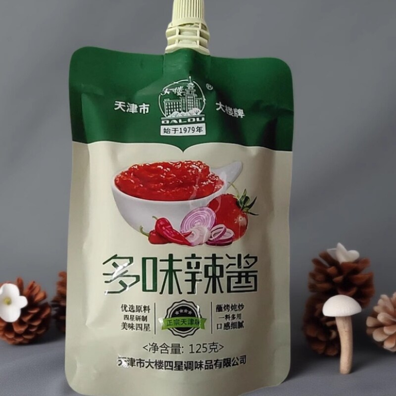 正宗天津大楼牌多味辣酱450g东北烧烤烤冷面烤肉酱手抓饼酱料包邮