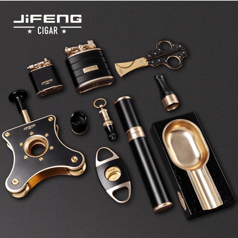 季风雪茄剪打火机套装烟灰缸雪茄筒便携烟嘴烟托雪茄刀高档礼品