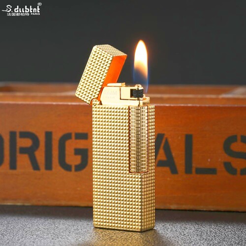 正品法国S.dubtnt都柏特打火机充气小巧便携高档黄铜男士生日礼品